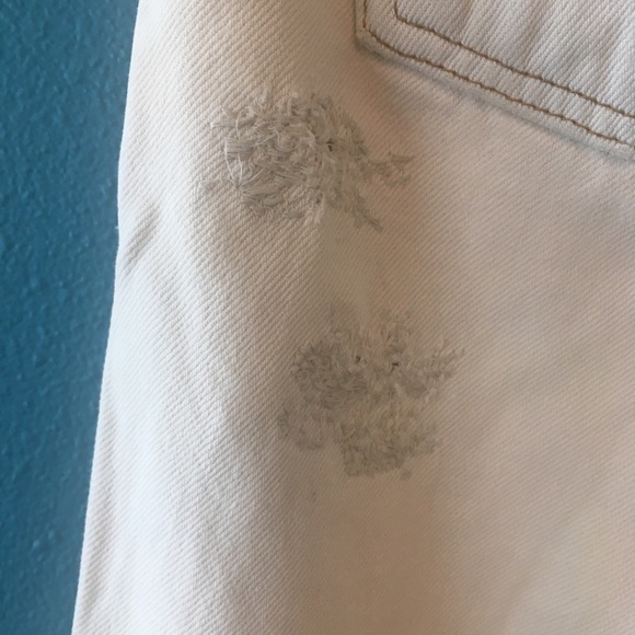 Bleached Ripped/distressed Cropped Low Rise Jeans Y2K - Picture 4 of 7